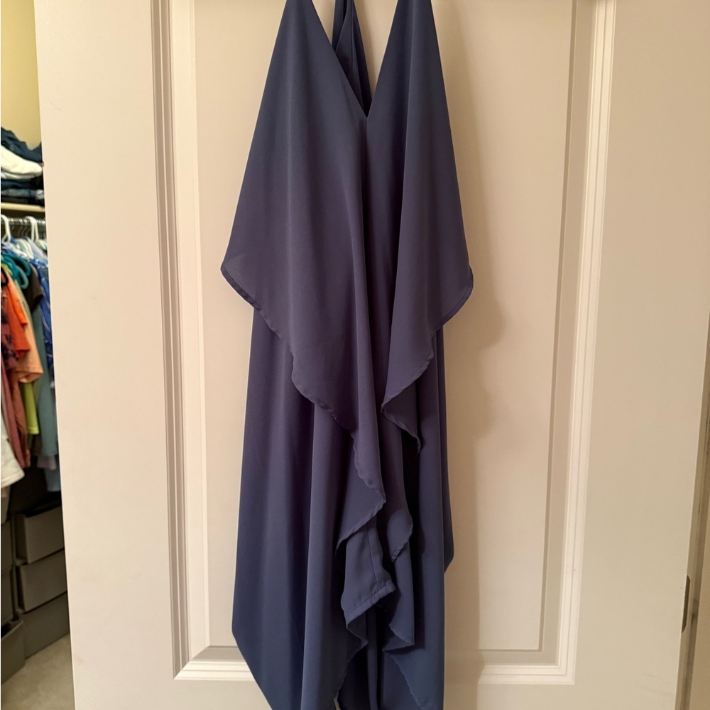 Mahina Navy Halter Dress